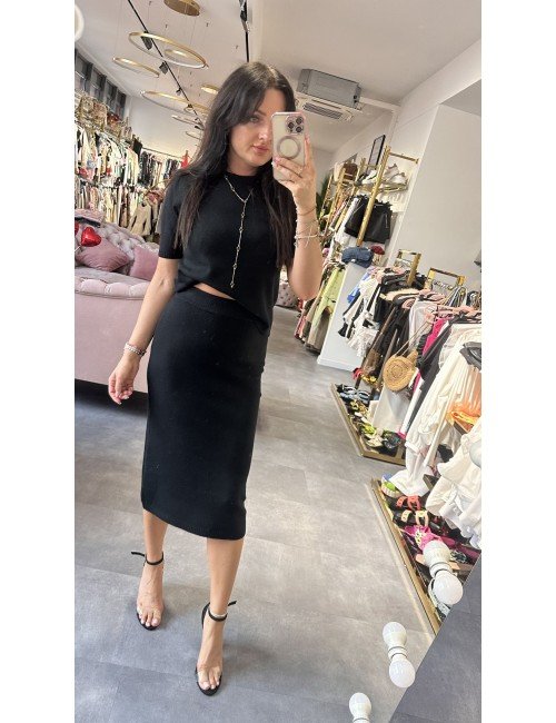 czarny sweter wiskozowy // 1979