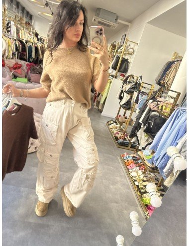 brązowy sweterek z alpaki i wełny // 1981