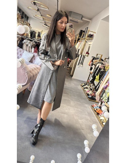 szary płaszcz Monique Garconne // 2097