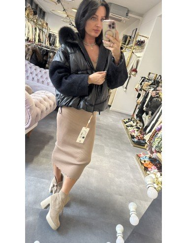 Kurtka futerkiem z alpaki // 2181