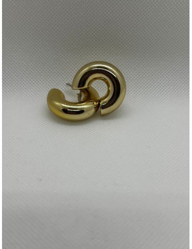 Złote Kolczyki Grube Koła Sztyfty – Nowoczesny Design Chunky // 2206*