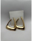 Designerskie Kolczyki Trapezy w Kolorze Złota – Styl Modern Classic // 2208*