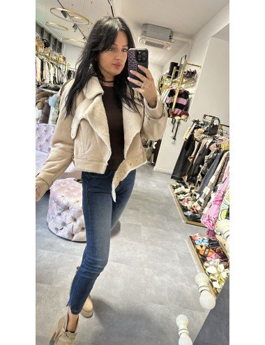 jasny kożuch naturalny // 2225