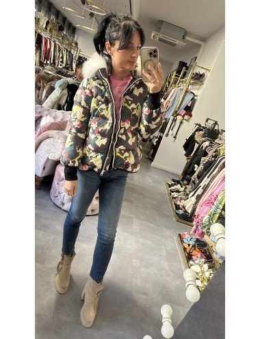 Kurtka Flo&Clo, Naturalne wypełnienie, naturalne futro // 2237*