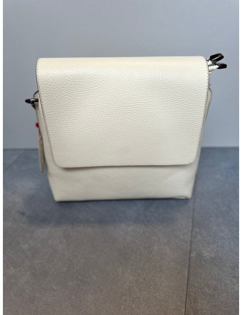 skóra naturalna - kremowa torba // 2261