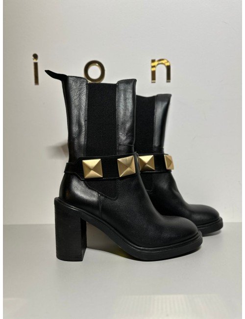 czarne botki Spaziomoda // 2283