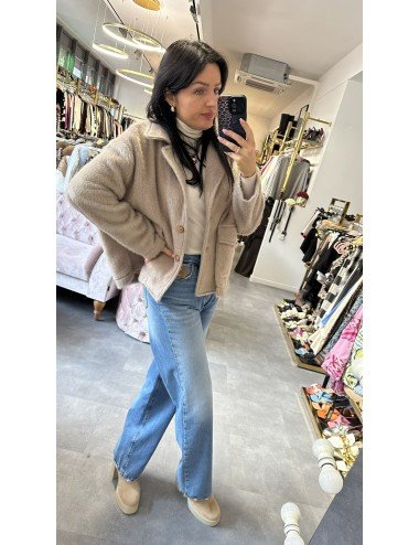 kremowa kurtka HaveOne // 2321