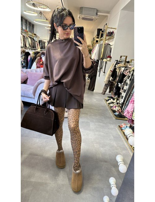 Bordowa i Czekoladowa bluza od MeGusta // 2354