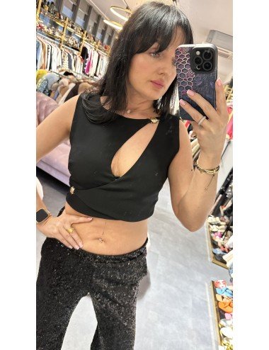 czarna bluzka Monique Garconne // 2440