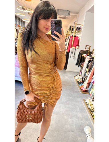 złota sukienka od Babylon // 2485