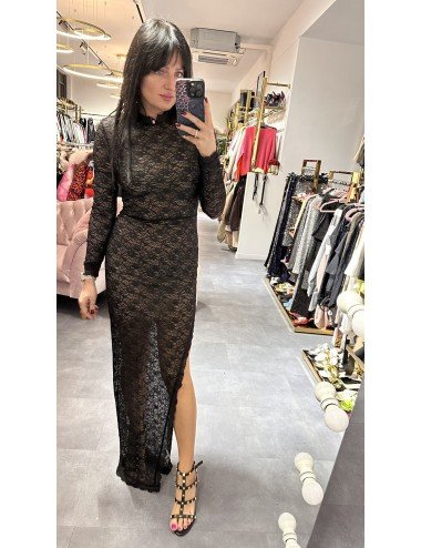 czarna koronkowa sukienka Babylon // 2526