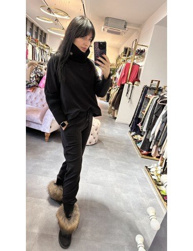 czarny komplet bawełniany // 2535