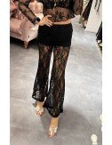 czarne koronkowe spodnie // 2570