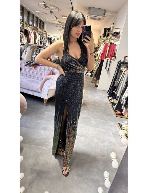 Długa cekinowa sukienka // 2578