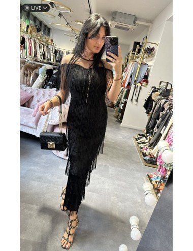 Elegancka czarna sukienka // 2595