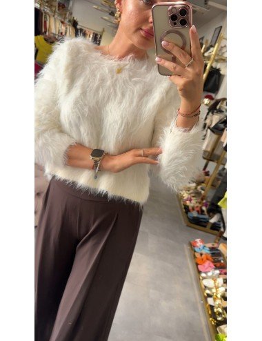 biały sweter od Lumina // 2601