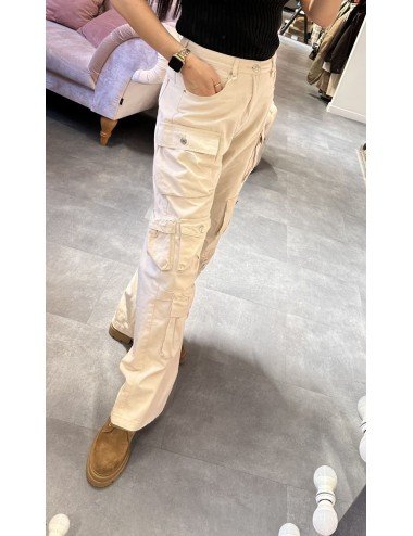 beżowe spodnie bojowki // 2643
