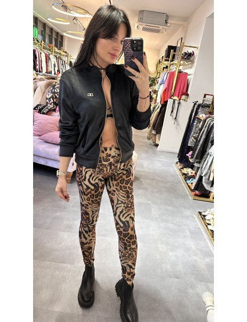 Komplet w panterkę // 2662