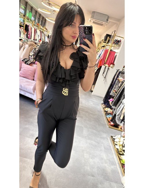 Czarny kombinezon babylon // 2665