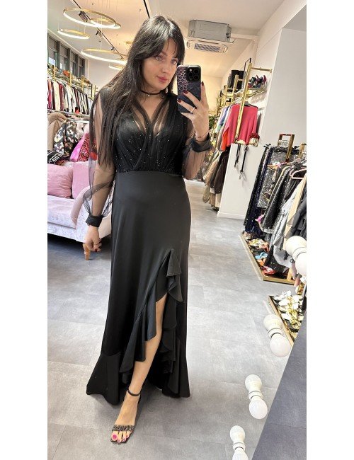 piękna czarna sukienka // 2668