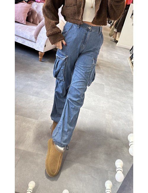 Bawełniane Spodnie al'a bojowki // 2671