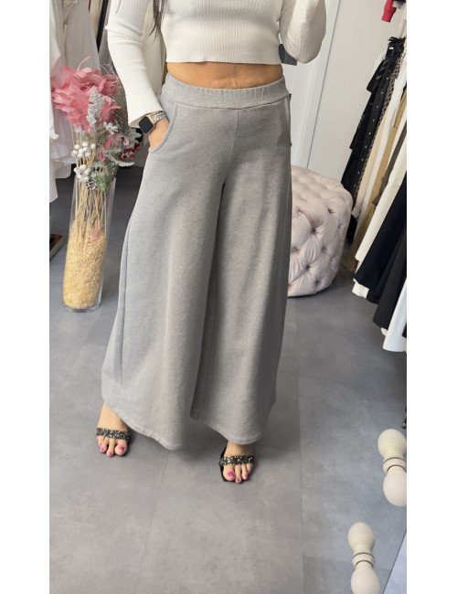 szare bawełniane spodnie od Have One // 2691