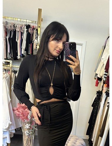 Czarna bluzka od HaveOne // 2706