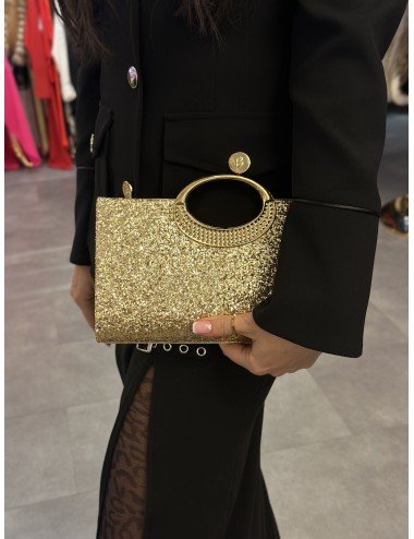 złota torebka kopertowa // 2731