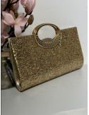 złota torebka kopertowa // 2731