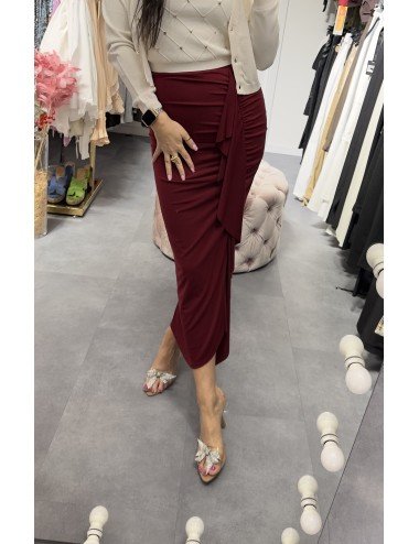 bordowa spódnica od ViCOLO // 2780