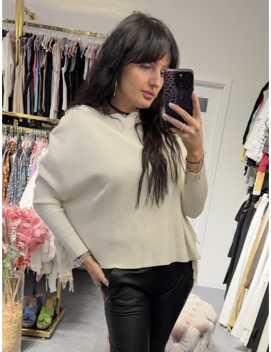 kremowy sweterek uni // 2786