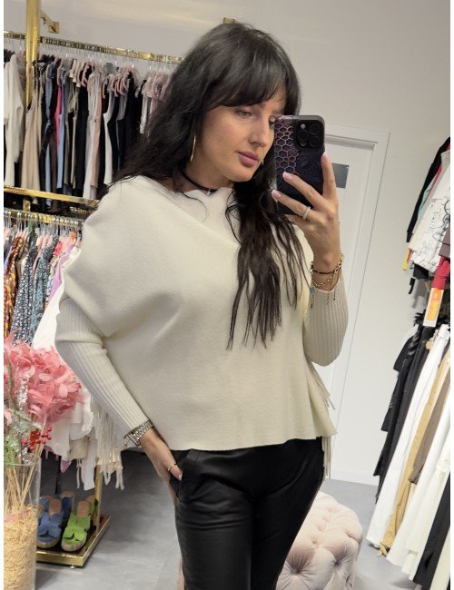 kremowy sweterek uni // 2786