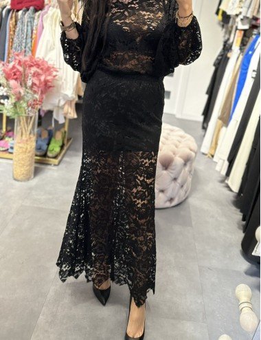 koronkowa spódnica maxi // 2844